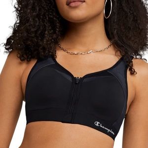 Champion Mesh Racer Back Zip Up Sports Bra size Medium New without Tags